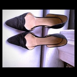 Black suede Silvio Florentina Dorset pumps
